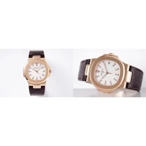 Best Swiss Patek Philippe Nautilus 5711J-001 Replica – Rose Gold Case & White Dial
