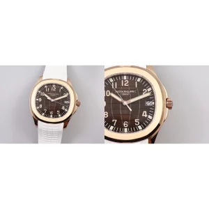 AAAAA Patek Philippe Aquanaut 5167R-001 Replica Swiss – Rose Gold & White Rubber