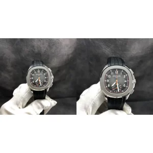 Best Patek Philippe Aquanaut 5968A-001 Replica Swiss - Black Dial & Stainless Steel
