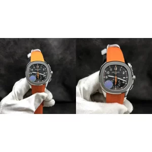 Best Patek Philippe Nautilus 5968A-001 Replica Swiss - Black Dial & Orange