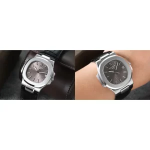 Best Patek Philippe Nautilus 5711G-001 Replica Swiss - Light Pink Brown & Stainless Steel