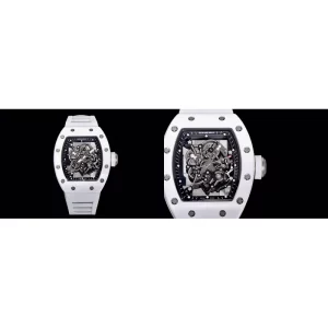 Best Richard Mille RM 055 Replica Swiss - Silver Skeleton Dial