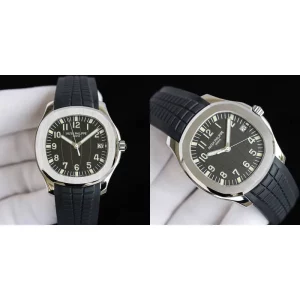Patek Philippe Aquanaut 5167A-001 Replica Super Clone – Black Dial & Rubber Strap