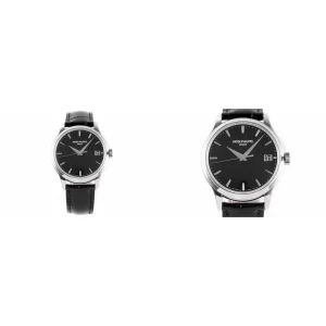 Best Patek Philippe Calatrava 5277G-010 Replica Swiss - Black Dial & Leather Strap