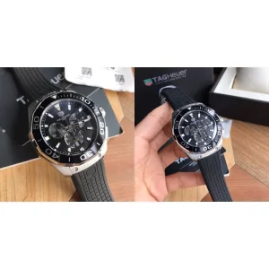 Fake Replica TAG Heuer Aquaracer CAY111A Best - Black Dial & Stainless Steel