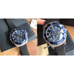 Best TAG Heuer Aquaracer CAY111B.FT6041 Replica Fake - Blue Dial & Stainless Steel
