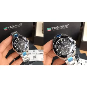 Best TAG Heuer Aquaracer CAY111A.BA0927 Replica Fake - Black Dial & Stainless Steel