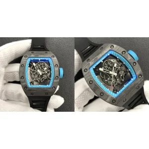 Best Richard Mille RM 055 Replica Swiss - Black Rubber Strap