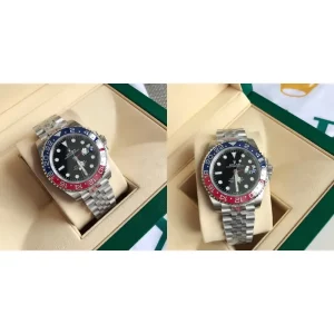 AAA Rolex GMT-Master II 126710BLRO Replica Super Clone – Black Dial & Blue/Red Bezel