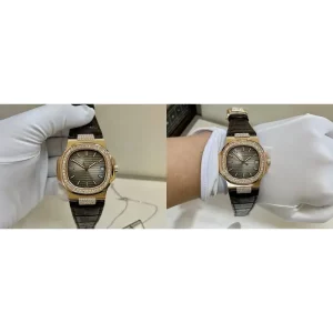 Patek Philippe Nautilus 5711/1R-001 Replica Super Clone - Brown Dial & Leather Strap