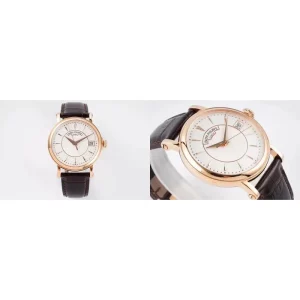 AAA Patek Philippe Calatrava 5153 Replica - Ivory Dial & Leather Strap