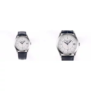 AAA Patek Philippe Calatrava 5296G-001 Replica Super Clone – White Dial Leather Strap