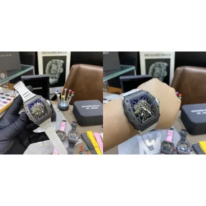 Best Richard Mille RM 35-02 Replica Swiss - Carbon Fiber Case, Skeleton Dial