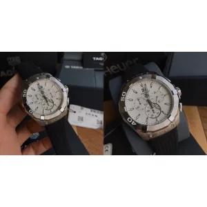 Best TAG Heuer Aquaracer CAY1111.FT6041 Replica AAA -  White Dial & Stainless Steel