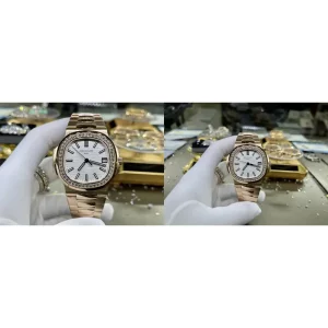 AAA Patek Philippe Aquanaut 7118/1200R-001 Replica Super Clone - Rose Gold Bezel