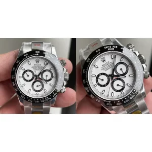 Swiss Rolex Daytona 116500LN Replica Super Clone - White Dial & Stainless Steel