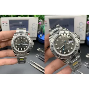 Best Rolex Yacht-Master 116622 Replica Swiss - Grey Dial & Stainless Steel