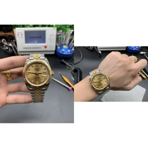 AAA Rolex Datejust 126233 Replica Super Clone - Champagne Dial & Gold/Steel Bezel