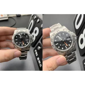 Best Replica Rolex Explorer II 216570 Swiss - Black Dial & Stainless Steel