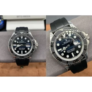 Fake Rolex Yacht-Master 226659 Replica Best - Black Dial & Rubber Strap