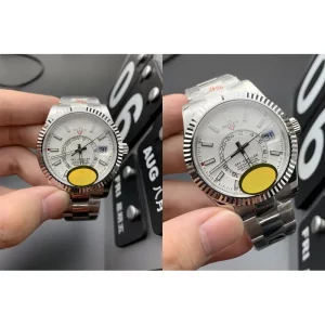 Best Rolex Sky-Dweller M326934-0001 Replica Super Clone - Stainless Steel & White Dial