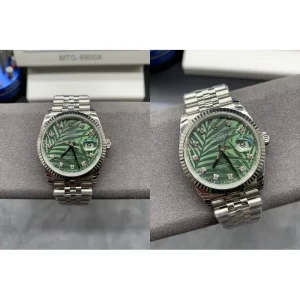 AAA Rolex Datejust m126234-0055 Replica Super Clone - Olive Green Dial & Fluted Bezel