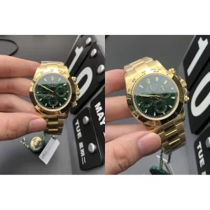 Best Rolex Daytona 116508 Replica Swiss – Green Dial & Gold Bezel