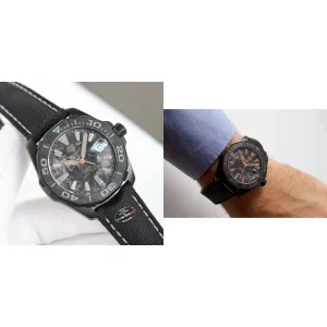 AAA TAG Heuer Aquaracer WBD218A.FC6445 Replica - Black Dial & Rubber Strap