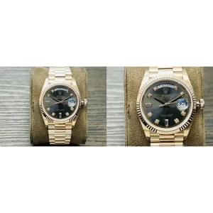 AAA Rolex Day-Date M128238 Replica Super Clone – Black Dial