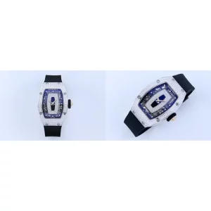 Best Richard Mille RM 07-01 Replica AAA - Diamond Bezel & Black Rubber