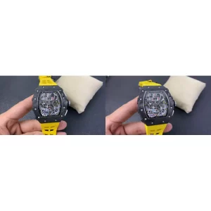 AAAAA Richard Mille RM 11-03 Replica - Yellow Rubber Strap