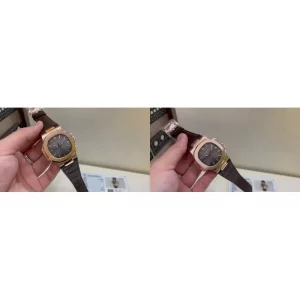 AAA Patek Philippe Nautilus 5711R-001 Replica Swiss – Rose Gold Case & Grey Dial