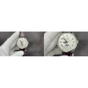 AAA Patek Philippe Grand Complications 5320G Replica - White Dial Leather Strap