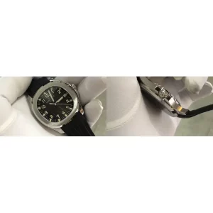 AAA Patek Philippe Aquanaut 5167A-001 Replica Super Clone - Black Dial Rubber Strap