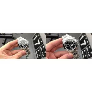 AAA Rolex Daytona 116520 Replica Best – Black Dial & Stainless Steel