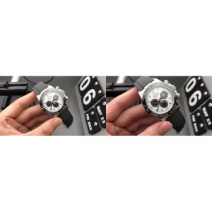 AAA Rolex Daytona 116519LN-0038 Replica Super Clone – Merle Dial & Black Rubber Strap