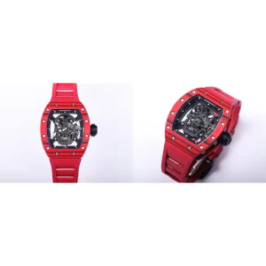 Best Richard Mille RM 052 Replica - Red Carbon Fiber & Rubber
