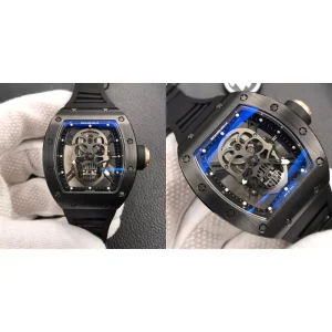 Super Clone Swiss Richard Mille RM 52-01 Replica – Skeleton Skull Dial & Black Titanium Case