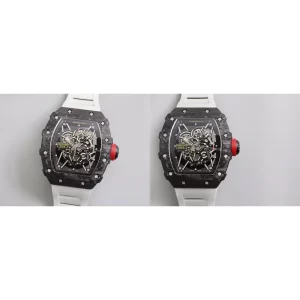 Richard Mille RM 35-02 Replica Super Clone – Skeleton Dial & Black Carbon Case