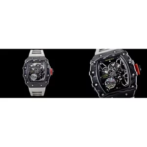 Best Super Clone Richard Mille RM 35-02 Replica - Carbon Fiber Case & Rubber Strap