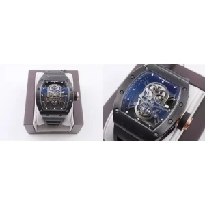 Best Richard Mille RM 52-01 Replica Swiss – Black Ceramic Case & Black Rubber