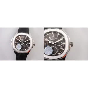 Patek Philippe Aquanaut 5164A-001 Replica Swiss - Black Dial & Rubber Strap