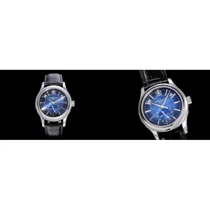 Swiss Patek Philippe Grand Complications 5205G-013 Replica – Blue Dial & Black Leather Strap