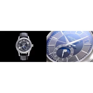 Best Patek Philippe Grand Complications 5205G-010 Replica – Black Dial & Leather Strap