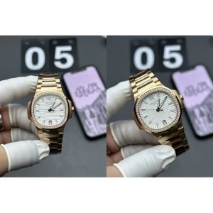 AAA Patek Philippe Nautilus 7118/1200R-001 Replica Best – White Wave Dial & Rose Gold Case