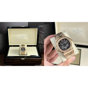 Swiss AAA Patek Philippe Nautilus 5712R-001 Replica – Rose Gold Case & Grey Dial