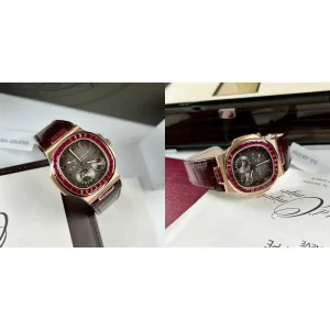 Best Super Clone Patek Philippe Nautilus 5724/12R Replica – Brown Dial & Rose Gold Case