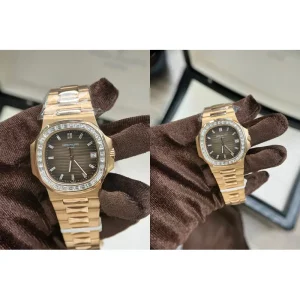 AAA Patek Philippe Nautilus 5723/1R-010 Replica - Brown Dial & Rose Gold Case