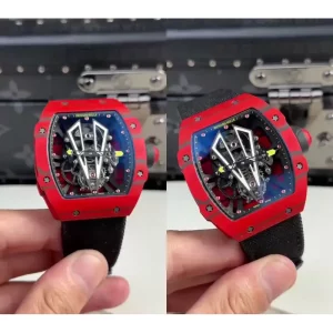 Swiss AAA Richard Mille RM 27-03 Replica – Red Carbon TPT Case & Skeleton Dial