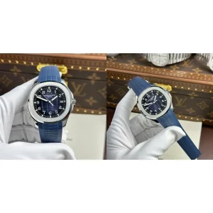 Patek Philippe Aquanaut 5168G-001 Replica Super Clone - Blue Dial & Rubber Strap